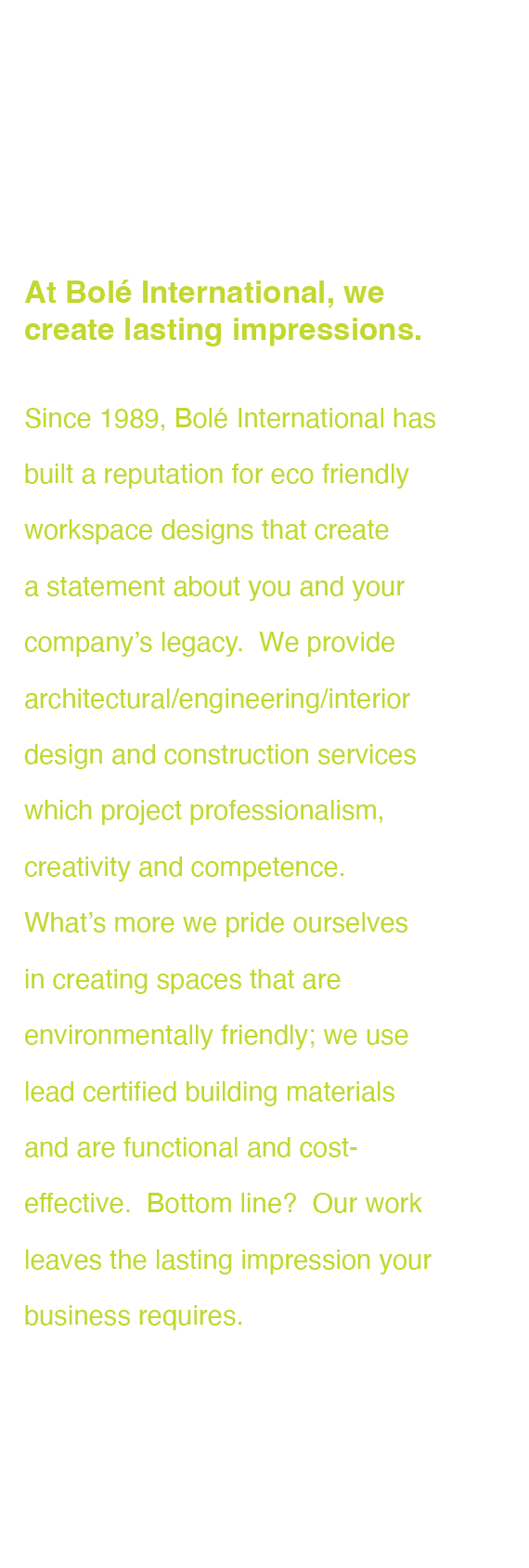 Architectural Brochure Design text layout