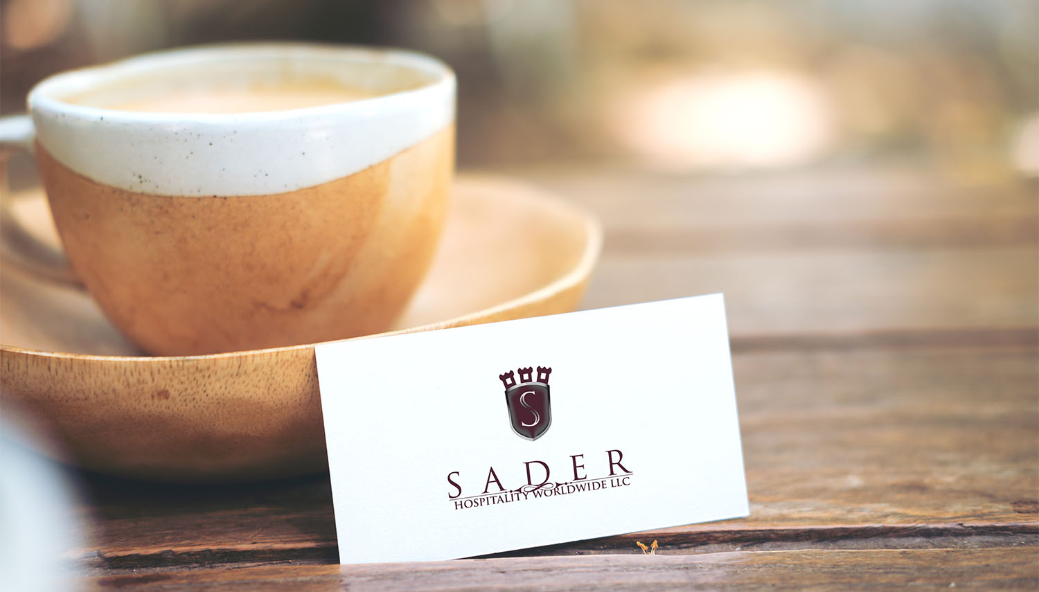 Apercher Marketing Solutions for hospitality stationary design for Sader Hospitality Worldwide