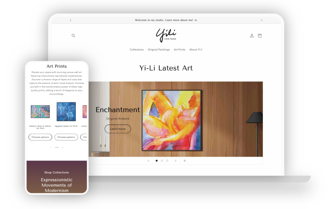 Yi-li Chin Ward eCommerce Website Design
